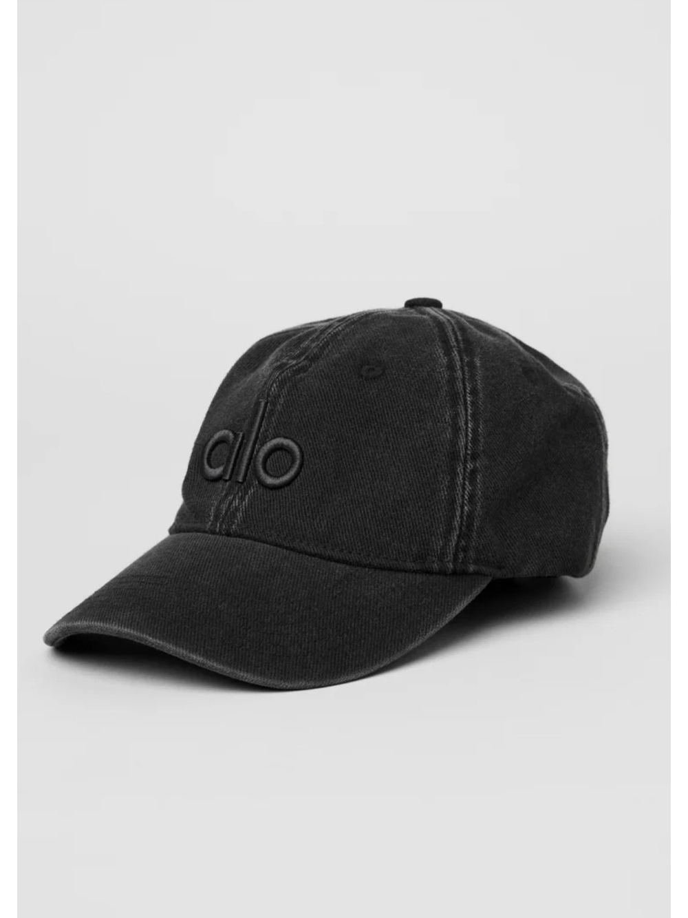 ALO Yoga Black Washed Cap